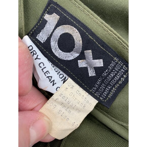 10X Shooters Jacket Size 44 Olive Green Fatigue Marksman Shooting Jacket - Picture 11 of 14